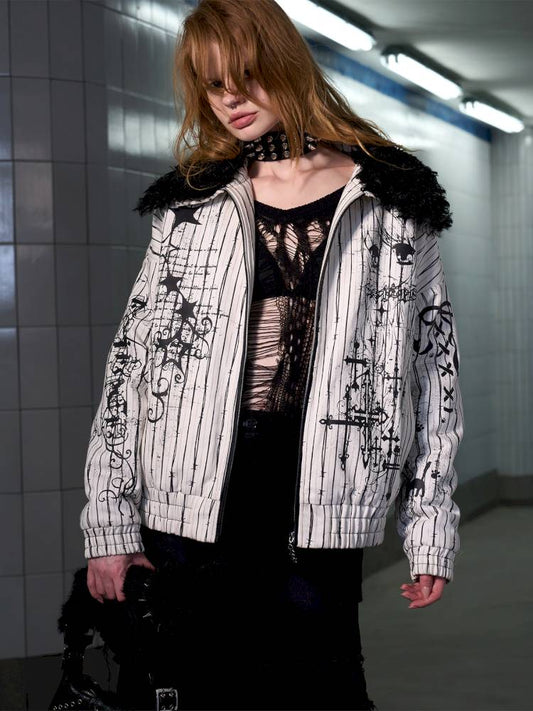 Fur Collar Thick Fleece Jacket【s0000014421】