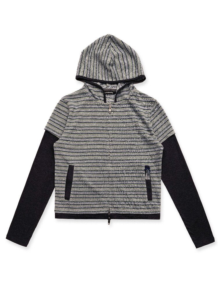 Tencel Wool Stripe Cardigan【s0000016418】