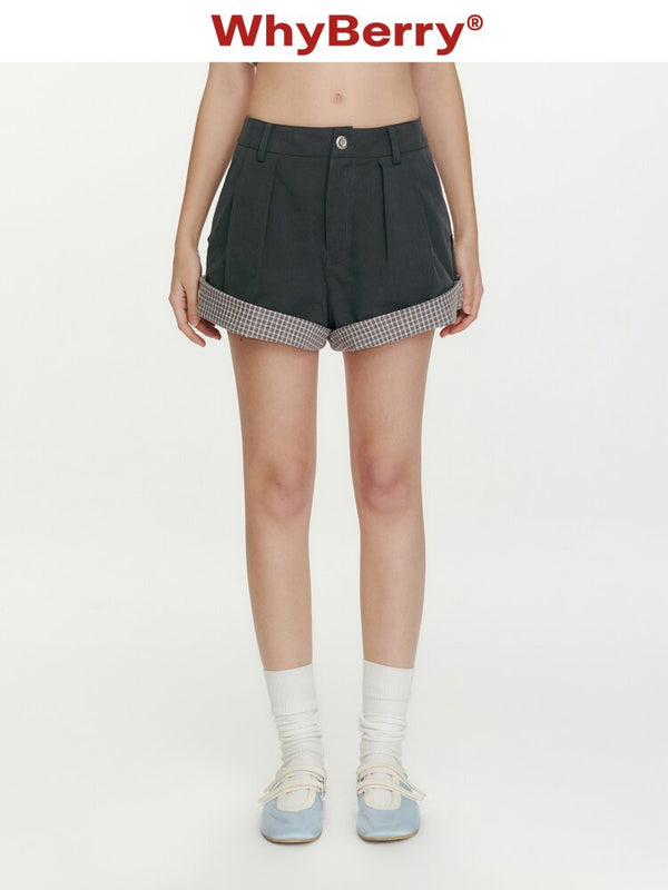 Refreshing Sea Day Plaid Shorts【s0000015683】