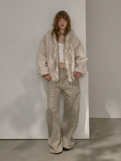 Straight-Leg Wide-Leg Jeans【s0000014389】