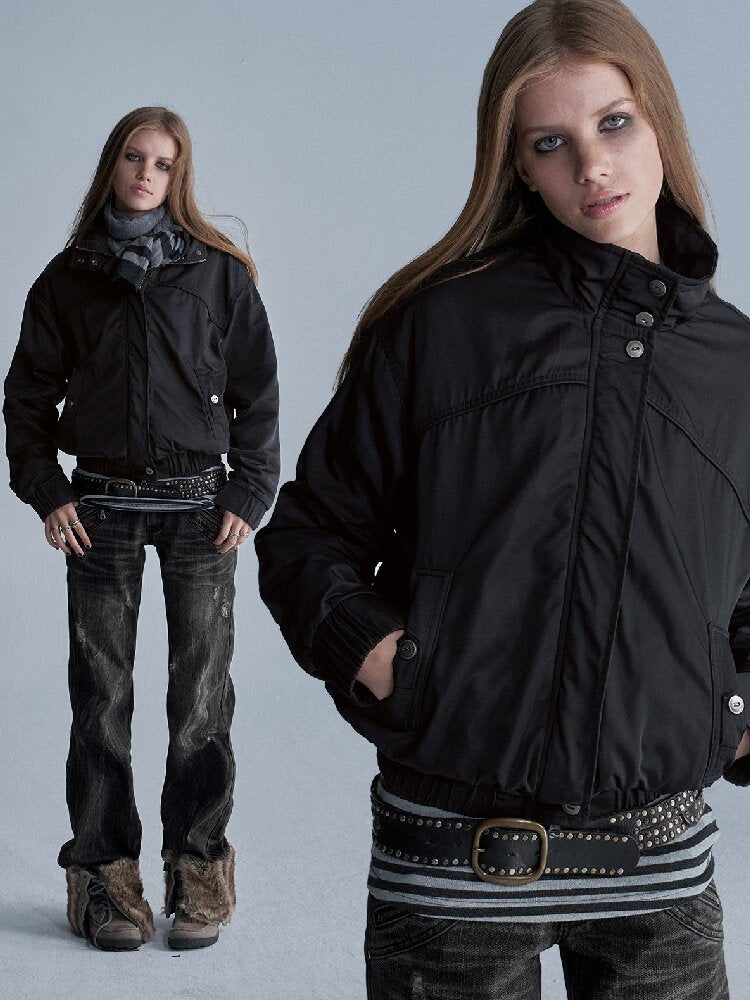 Nylon Short Fleece Jacket【s0000018467】