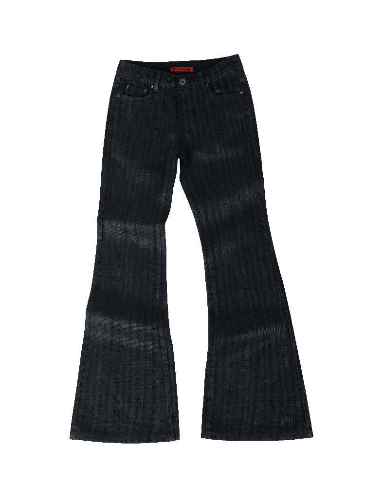 Bamboo Strip Brushed Wax Jeans【s0000016669】
