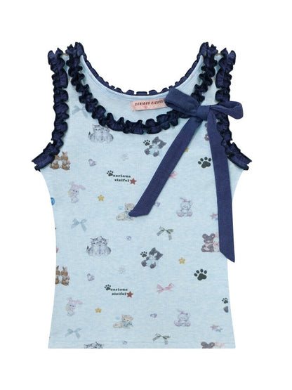 Printed Fungus Slim Camisole Top【s0000016622】