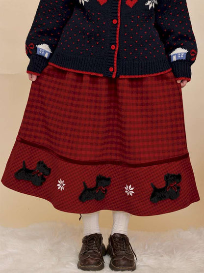 Plush Puppy Plaid Woolen Skirt【s0000015100】