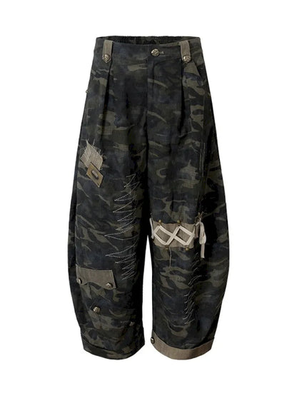 Embroidered Camo Pants【s0000014116】