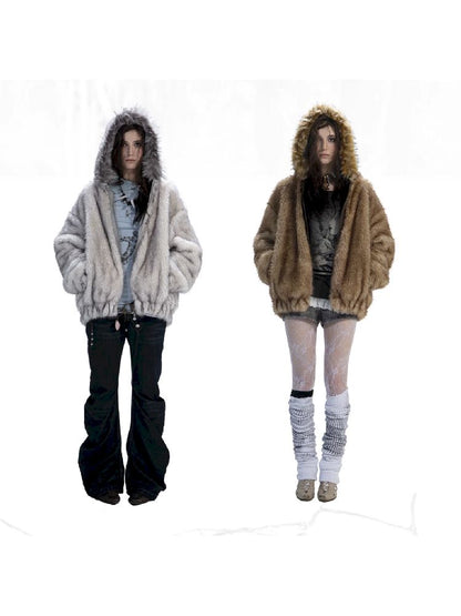 Fur Collar Thick Coat Reversible【s0000011272】