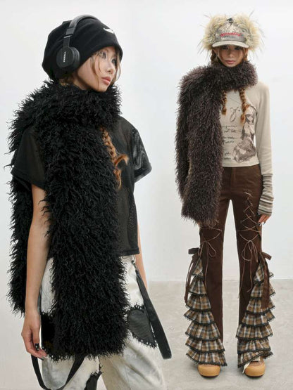 Imitation Sheep Wool Warm Scarf【s0000014833】