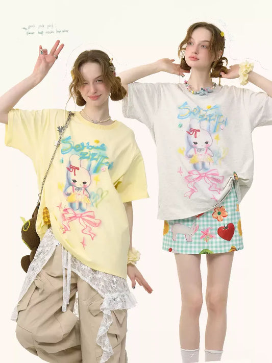 Loose Thin Round Neck Short Sleeve T-shirt【s0000012243】