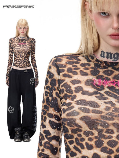 Shiny Diamond Thorn Embroidered Base T-shirt【s0000017716】