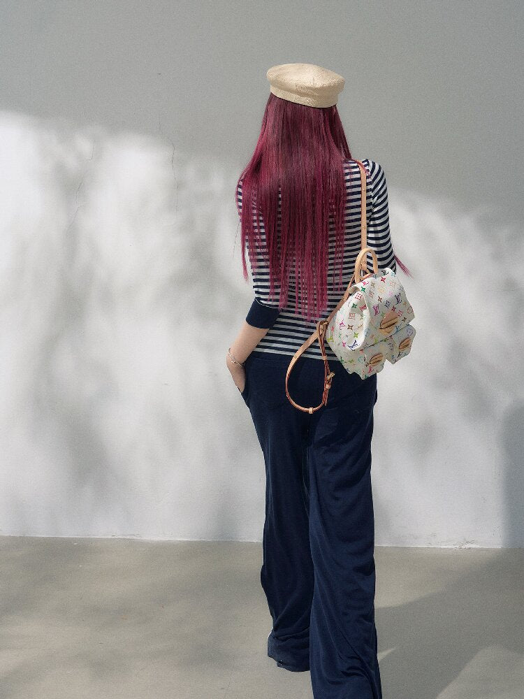 Striped Drawstring Base Layer Set【s0000019259】