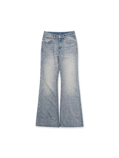 Lyocell Acetic Acid Bootcut Jeans【s0000016423】