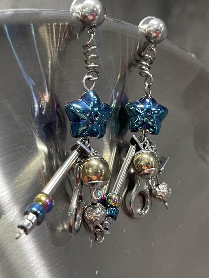 Handmade Punk Space Odyssey Earrings【s0000018877】