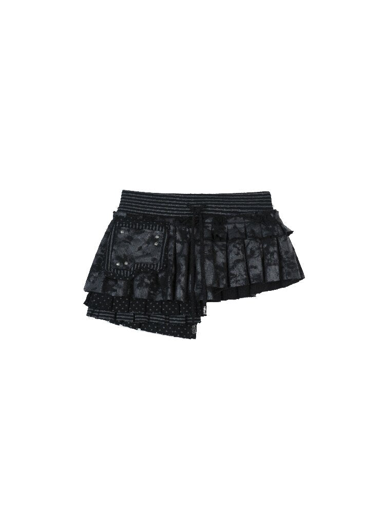 Multi-layer Pleated Short Skirt【s0000015951】