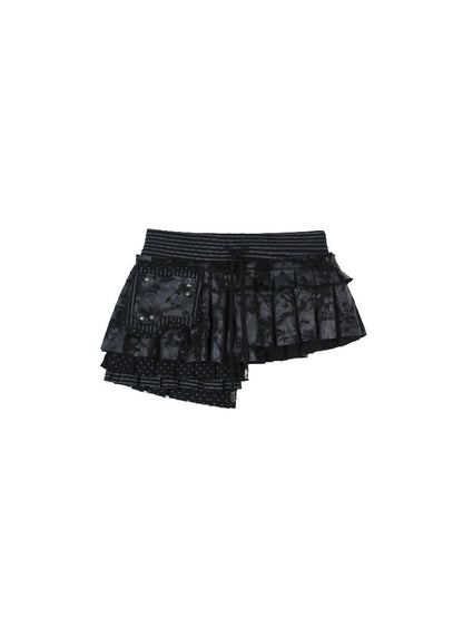 Multi-layer Pleated Short Skirt【s0000015951】