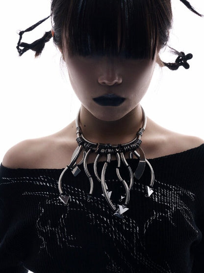 Future Fantasy Handmade Bead Choker【s0000018838】