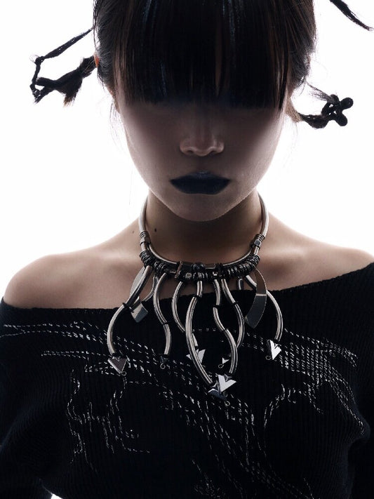 Future Fantasy Handmade Bead Choker【s0000018838】