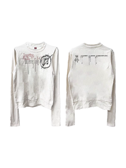 Cotton Linen Bone Apricot Long Sleeve【s0000018192】