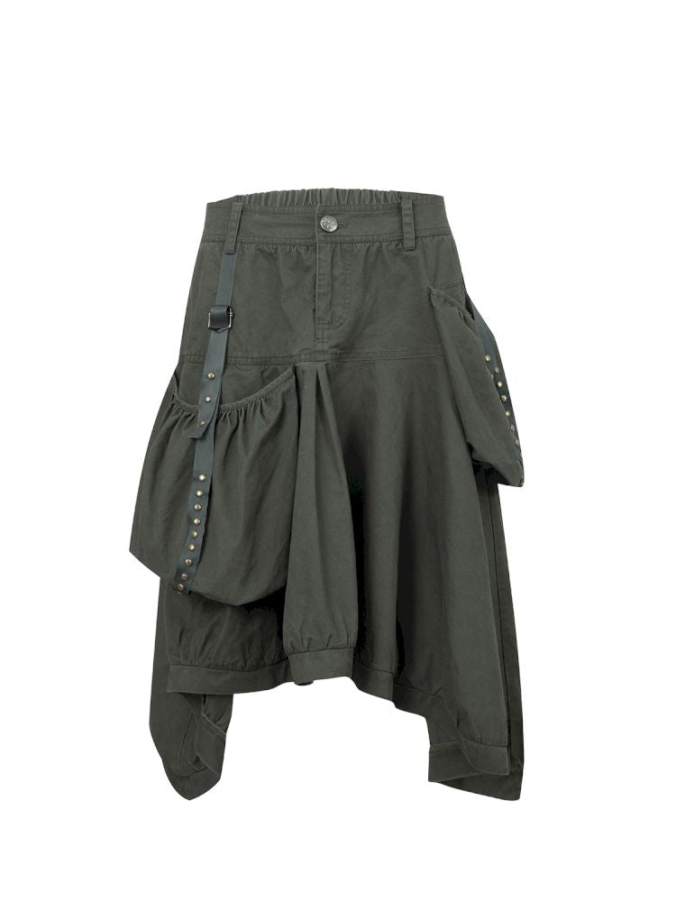 Large Pocket Five-Pocket Skirt【s0000012708】