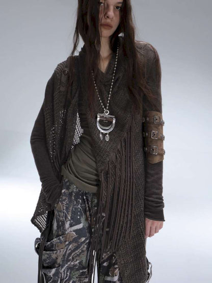 Slim Wandering Wind Tassel Cardigan【s0000014713】