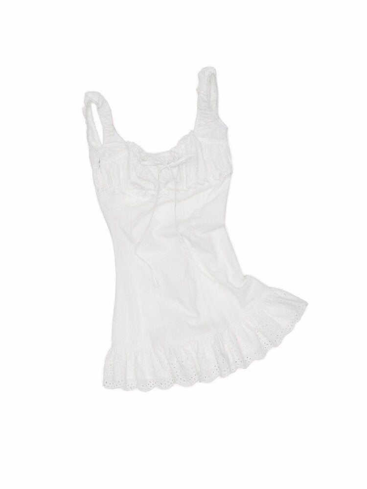 Cotton Jacquard Puff Sleeve Dress【s0000016926】