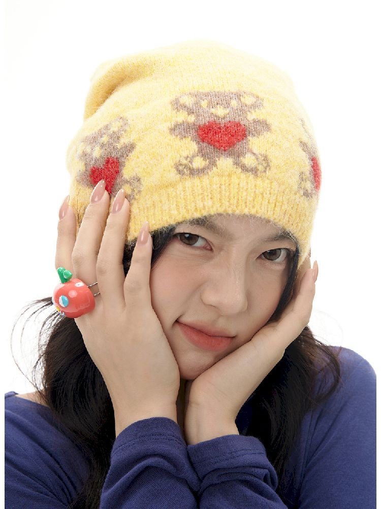 Yellow Love Bear Cold Hat [S0000010515]