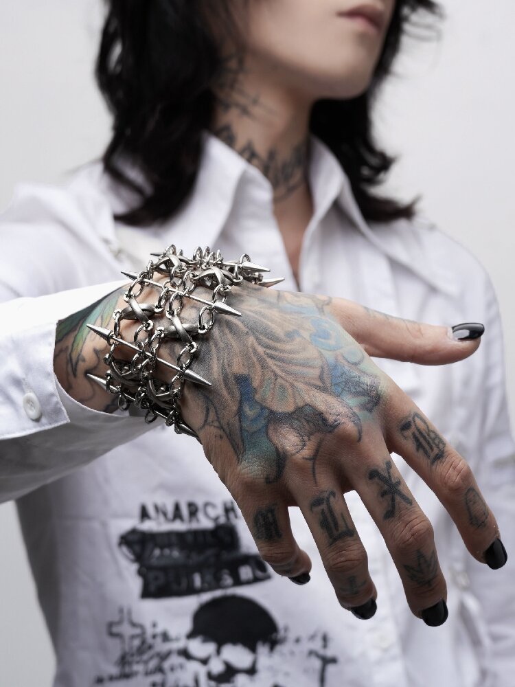 Castle Guard Heavy Gothic Punk Bracelet【s0000018974】