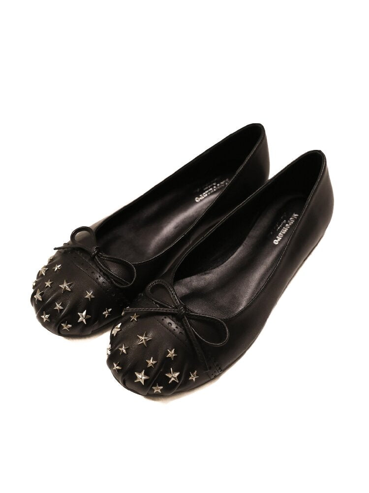 Baroque Star Studded Pleated Shoe【s0000016413】