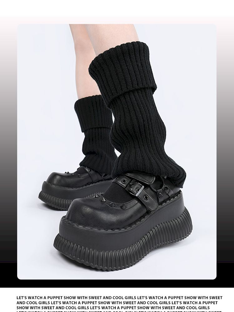 Mary Jane height increase small leather shoes【s0000013357】