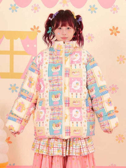 Showa Sweets House White Duck Down Jacket【s0000015167】