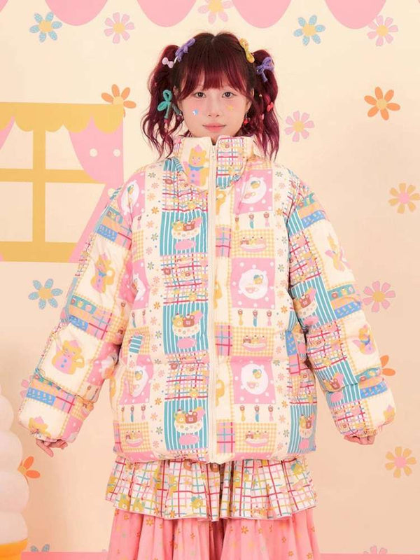 Showa Sweets House White Duck Down Jacket【s0000015167】