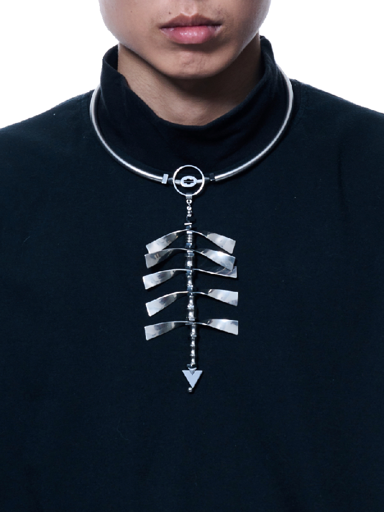 Spine Sweater Chain Punk Necklace【s0000018833】