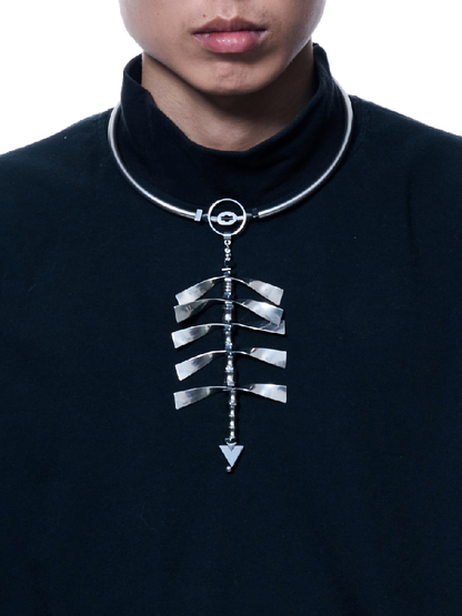 Spine Sweater Chain Punk Necklace【s0000018833】