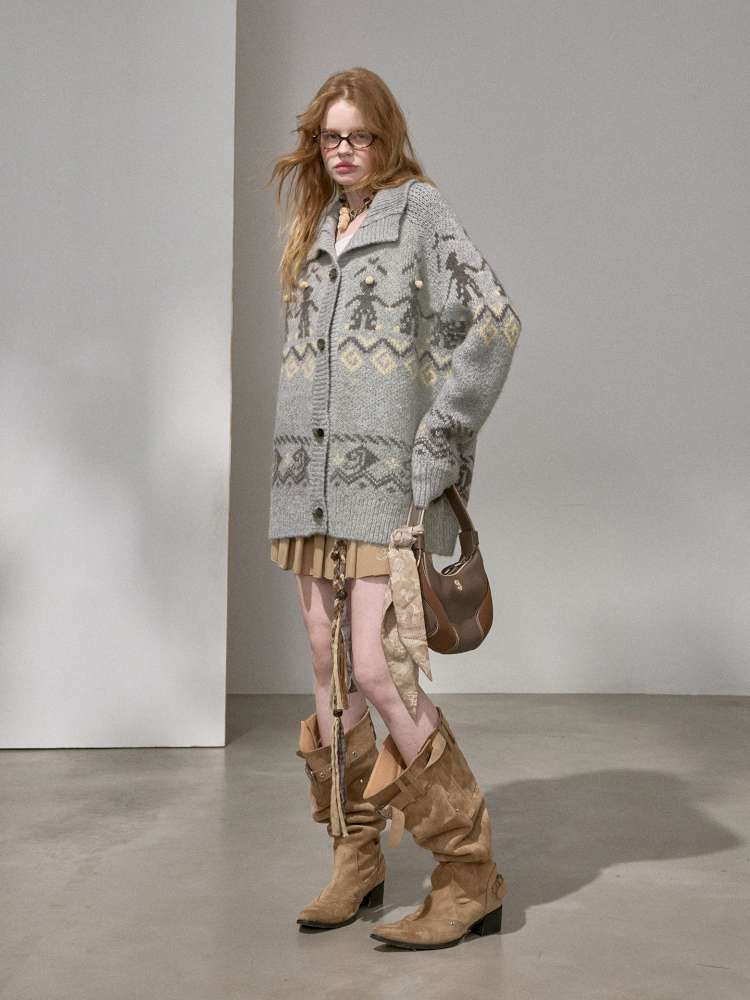 Furball Knitted Cardigan Jacket【s0000015222】