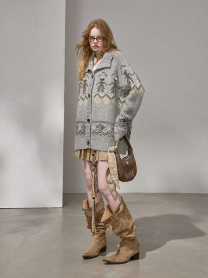 Furball Knitted Cardigan Jacket【s0000015222】
