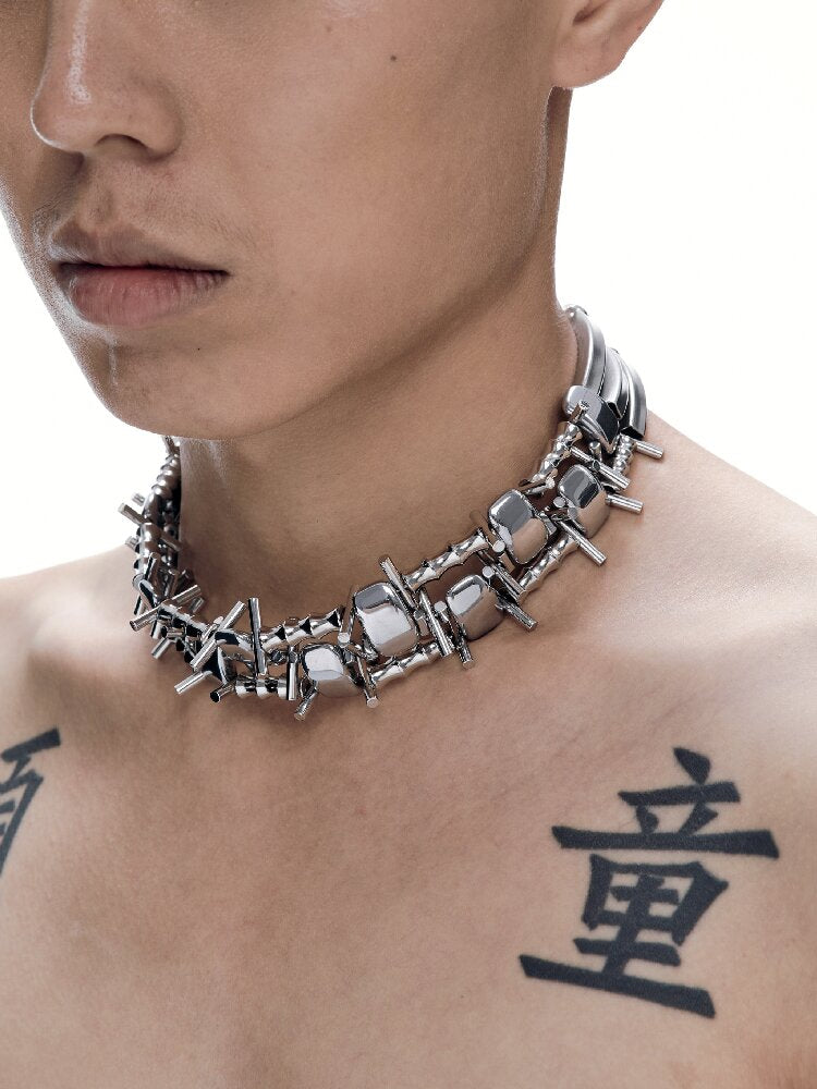 Illusory Heavy Duty Punk Choker Chain【s0000018814】