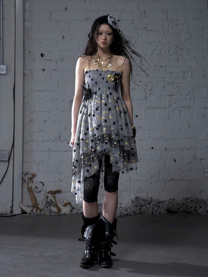 Puffy Tulle Two-Way Strapless Half-Skirt【s0000012792】