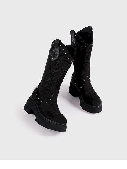 Thick Bottom Western Boots【s0000013764】