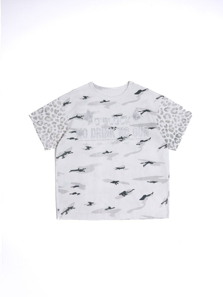 Intoxicating Camouflage Patchwork T-Shirt【s0000016972】