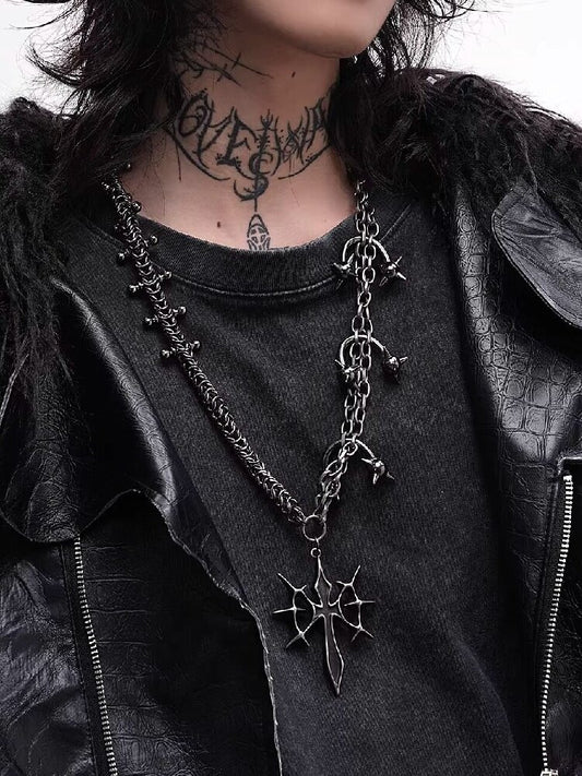 Castle Duke Gothic Punk Heavy Necklace【s0000018975】