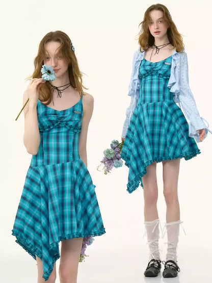 rregular Hem Halter Dress【s0000012224】