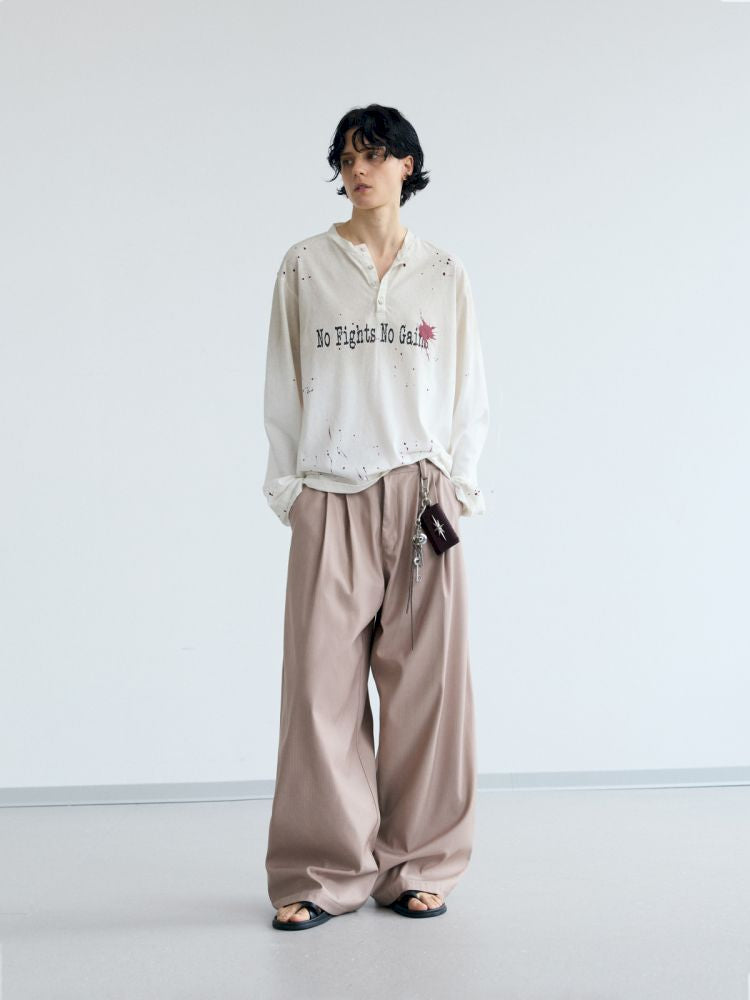Drape Straight Leg Western Pants【s0000012472】