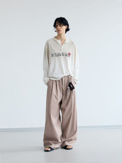 Drape Straight Leg Western Pants【s0000012472】