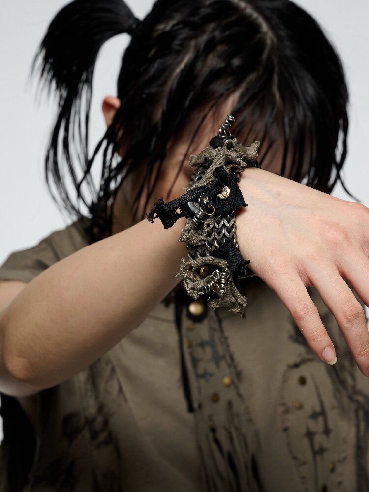 Handmade Neutral Heavywork Bracelet【s0000018851】