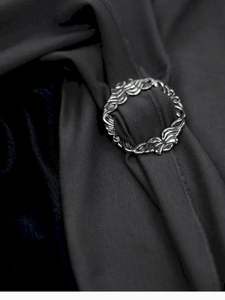 Chiffon ruffle patchwork off-the-shoulder dress【s0000012801】