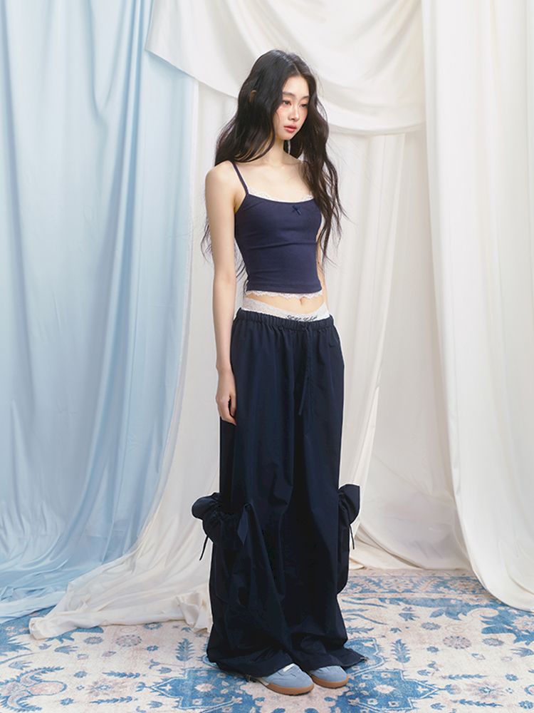 Sporty Loose Pockets Wide Leg Pants【s0000012157】