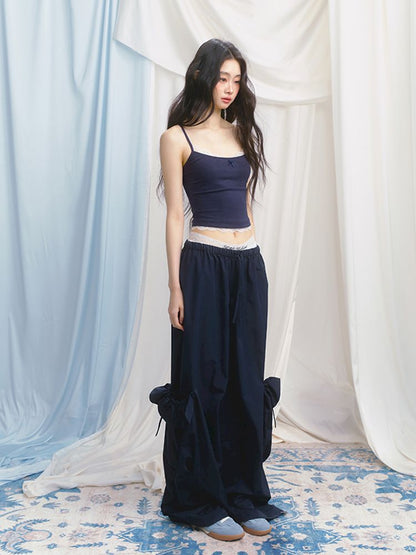 Sporty Loose Pockets Wide Leg Pants【s0000012157】