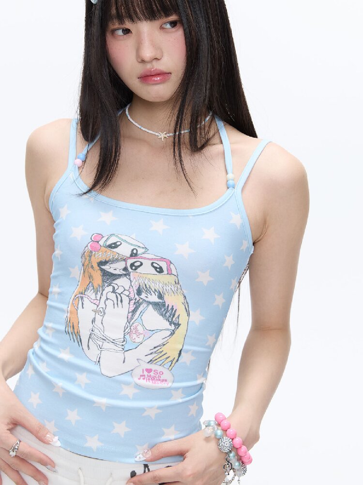 Childlike Beaded Camisole Top【s0000016409】