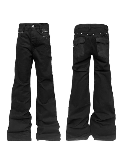 Snake Washed Pocket Stacked Jeans【s0000018191】