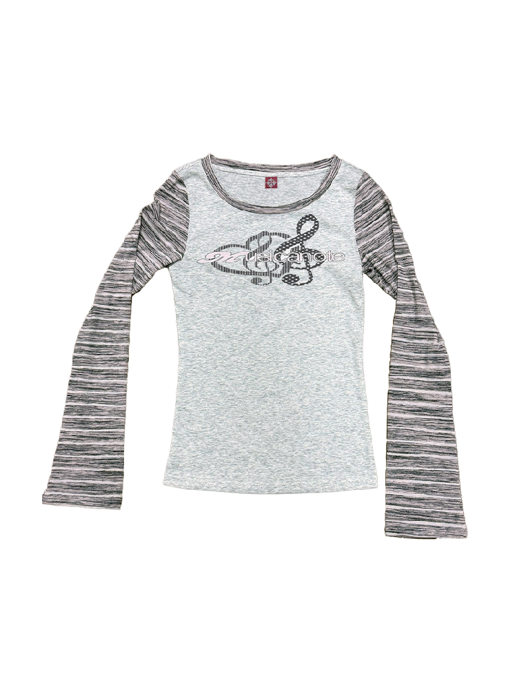 Polka Dot Striped Snowflake Top【s0000018230】