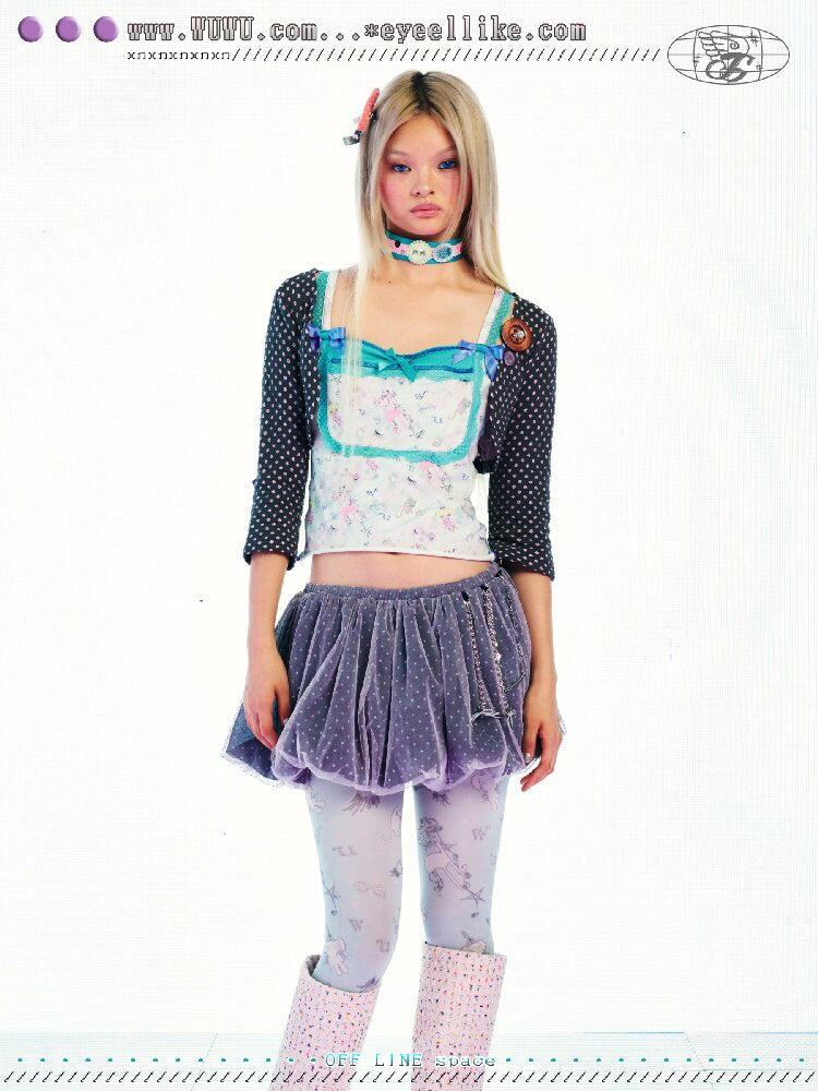 Metal Swing Mesh Gauze Skirt Pants【s0000017541】